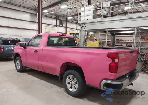 2021 Chevrolet Silverado 1500 2Wd Long Bed Wt из США, поврежденный, VIN 3GCNWAEF9MG258252